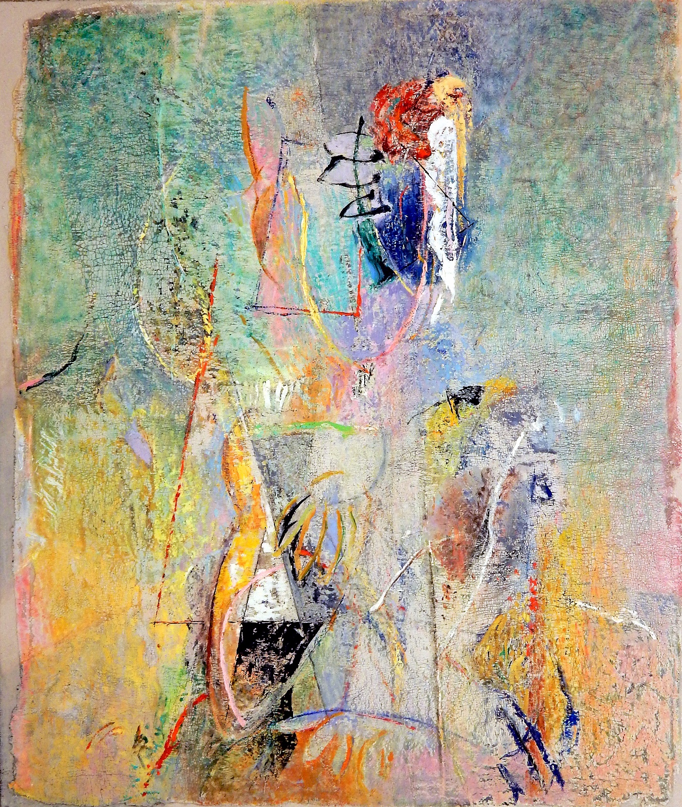 Женский портрет с цветком в волосах  70х60  2014г